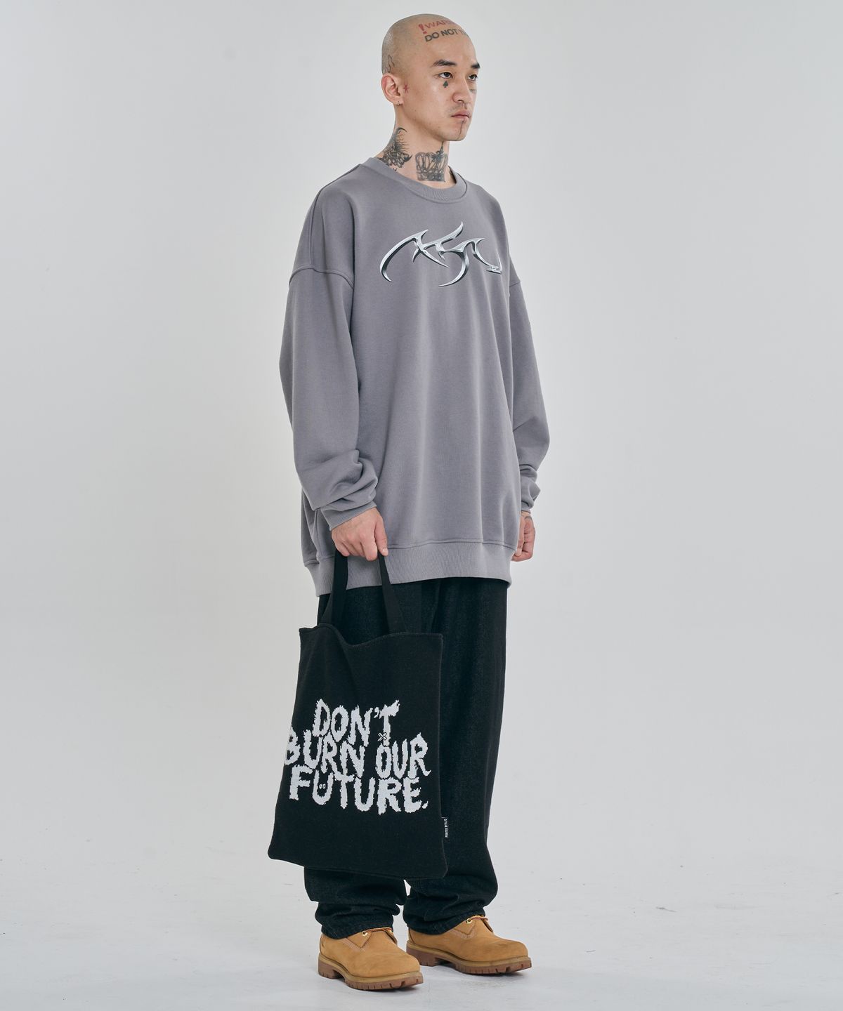 아조바이아조(AJOBYAJO) [PBA] DBOF Knitted Tote Bag [BLACK]