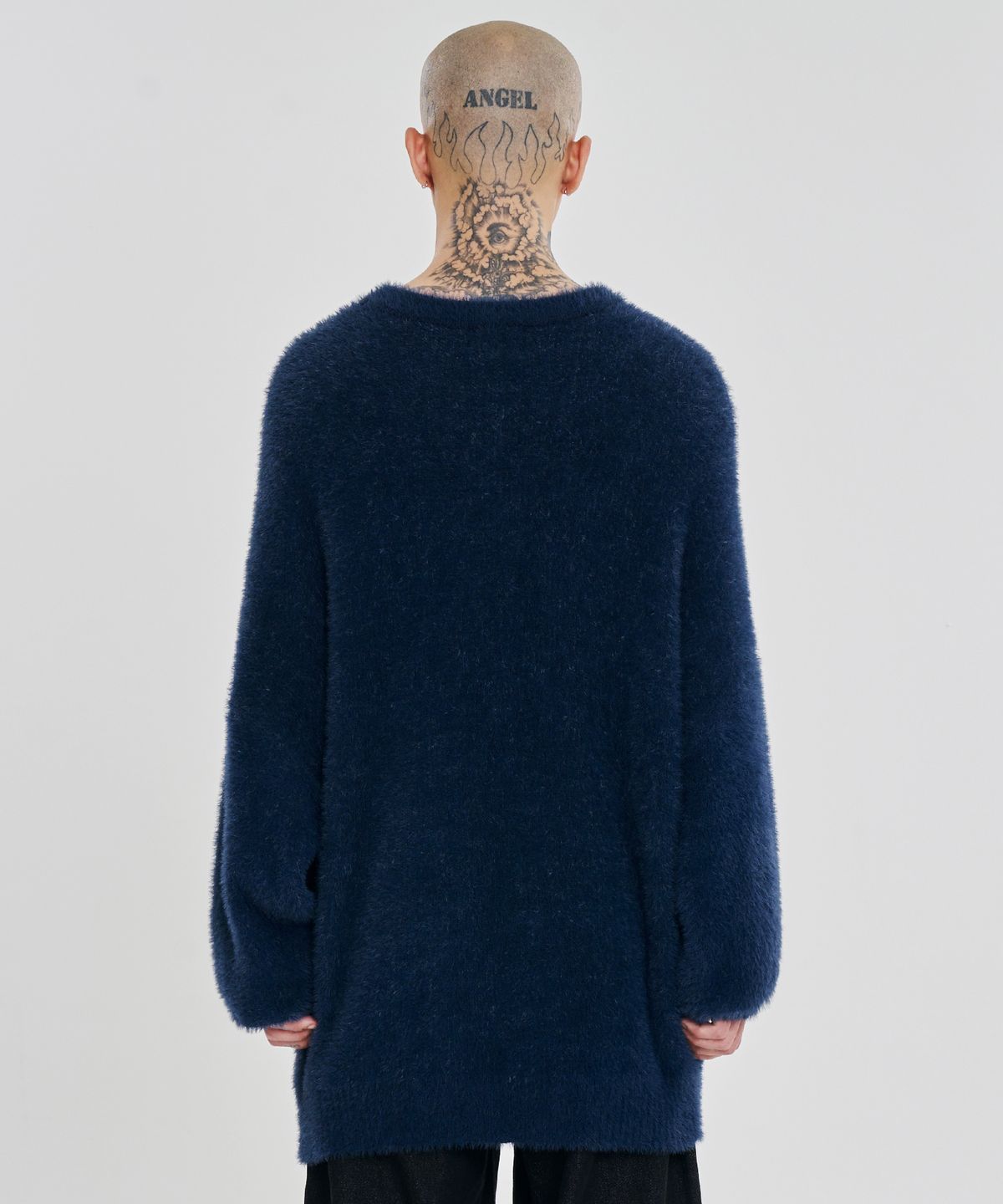 아조바이아조(AJOBYAJO) [PBA] DBOF Nylon Sweater [NAVY]