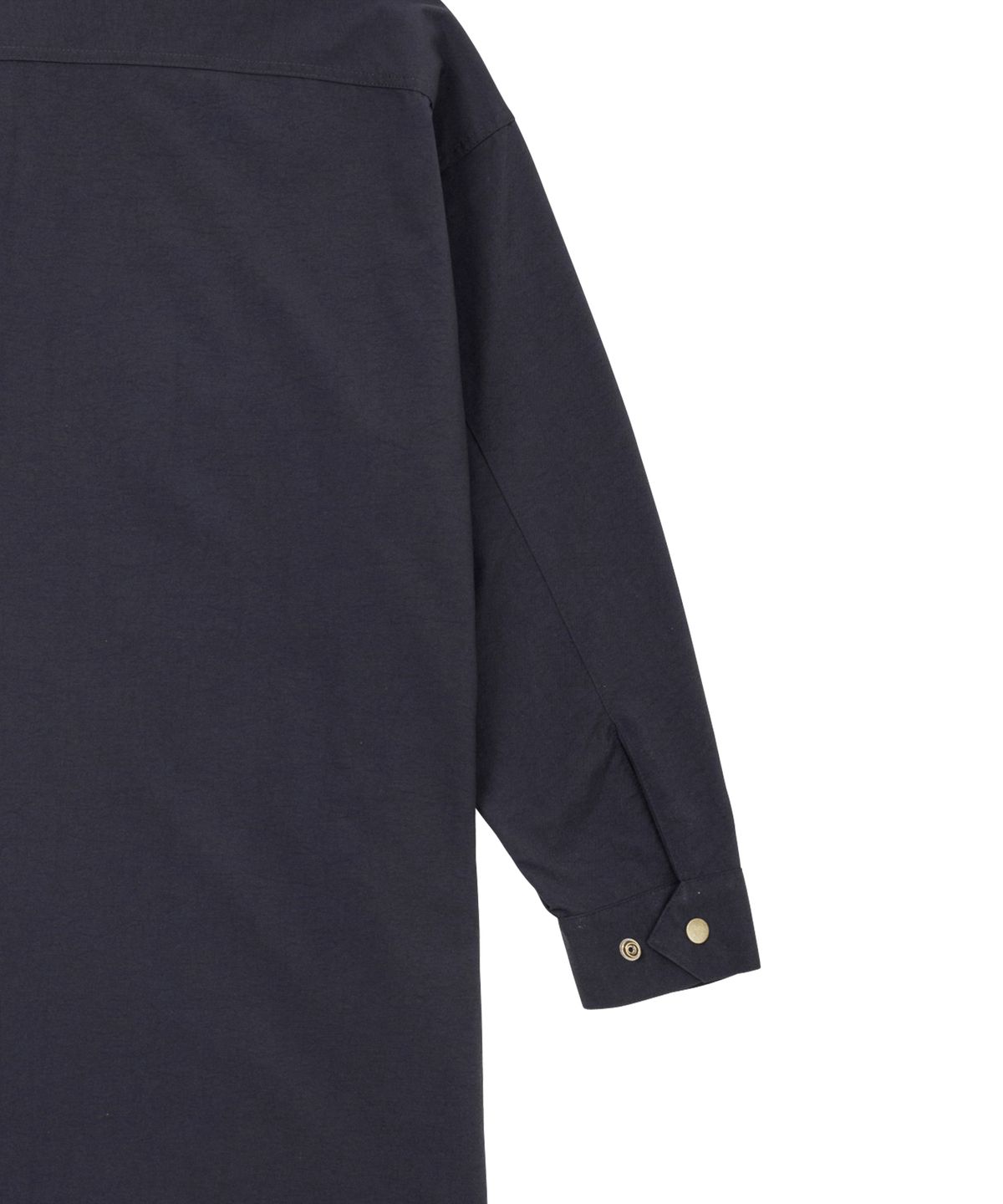 아조바이아조(AJOBYAJO) Oversized Wax Shirt Jacket [NAVY]