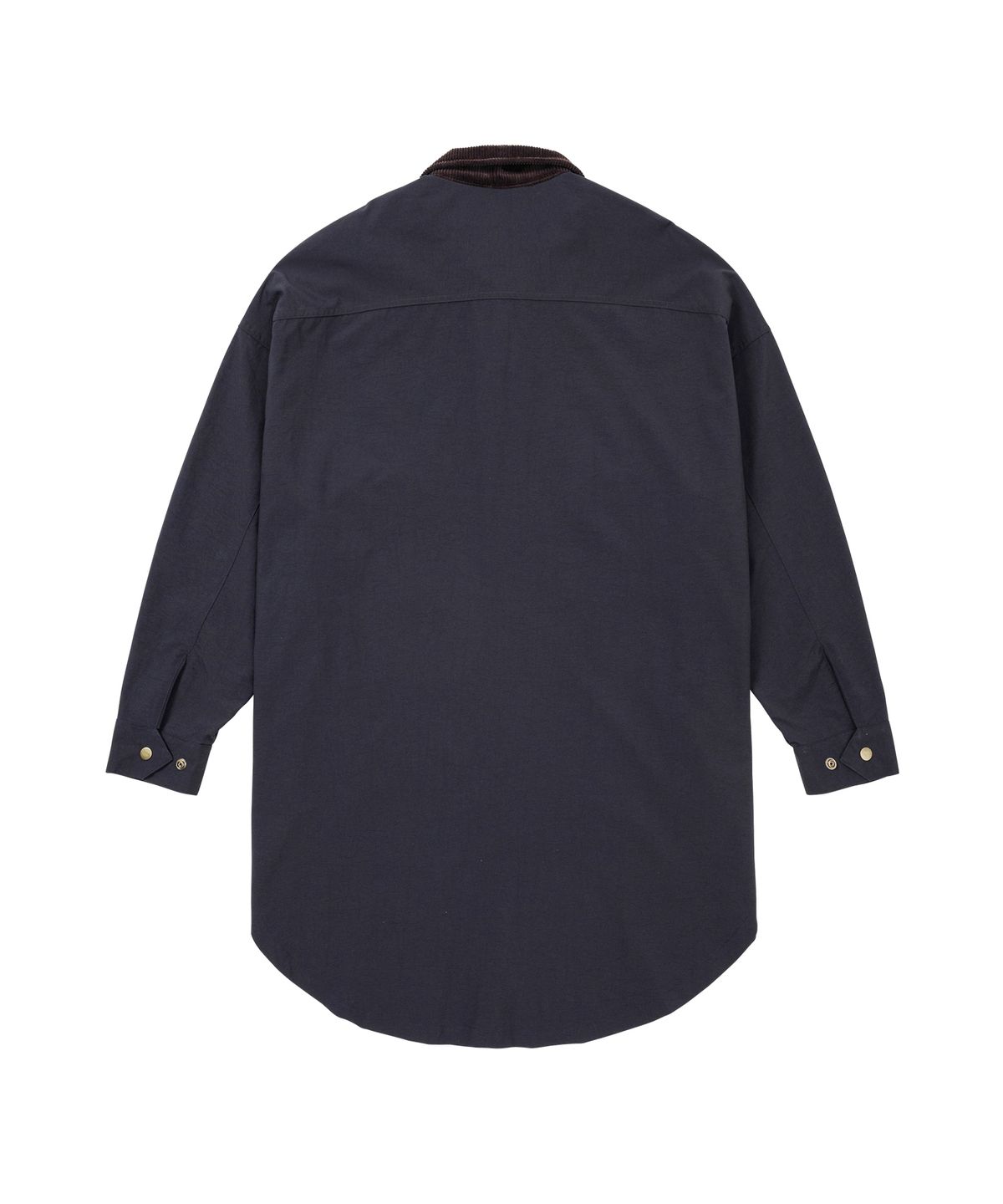 아조바이아조(AJOBYAJO) Oversized Wax Shirt Jacket [NAVY]