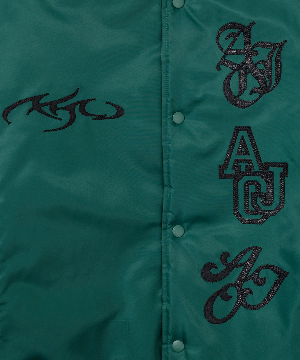 아조바이아조(AJOBYAJO) Nylon Baseball Jacket [GREEN]