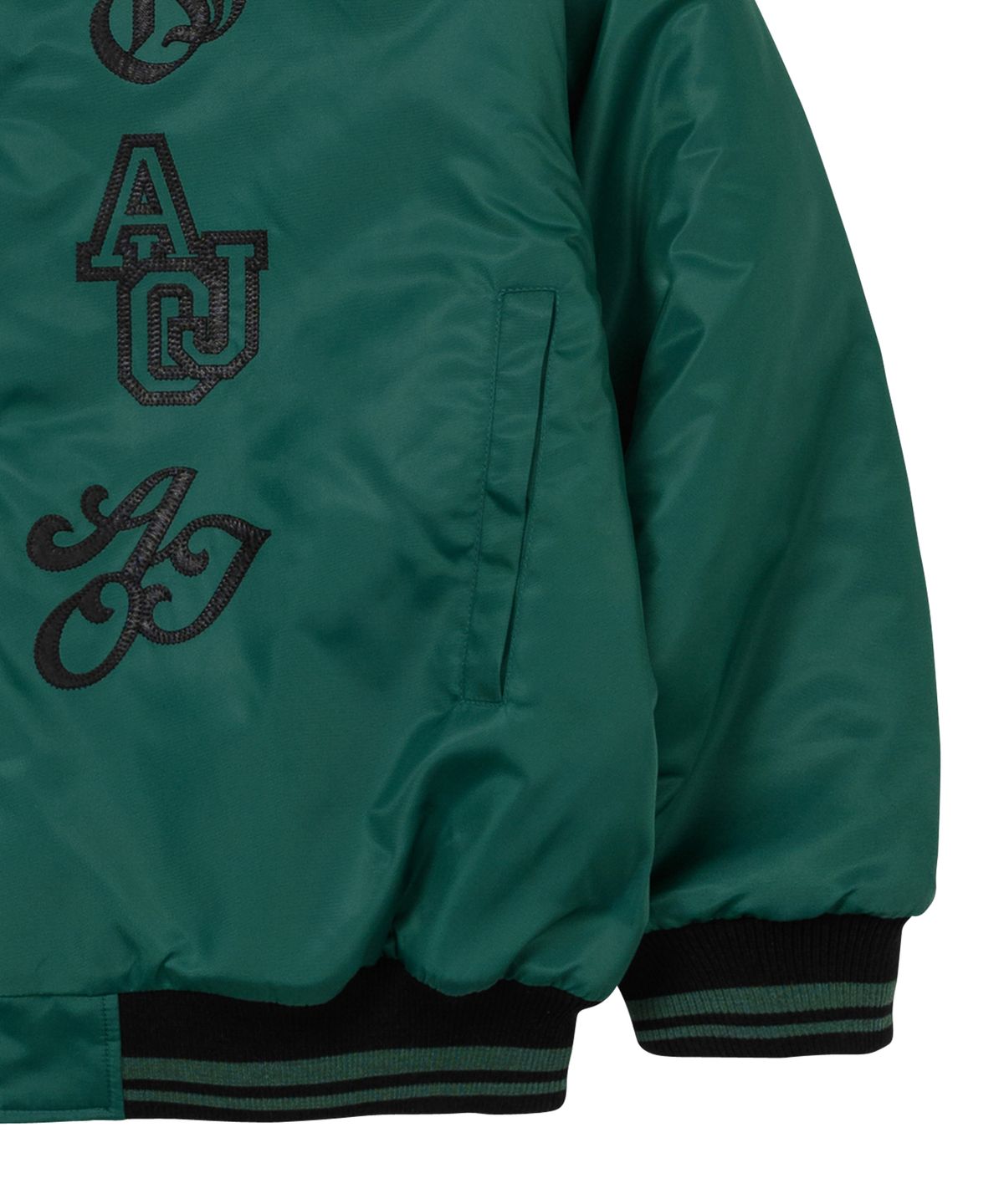 아조바이아조(AJOBYAJO) Nylon Baseball Jacket [GREEN]