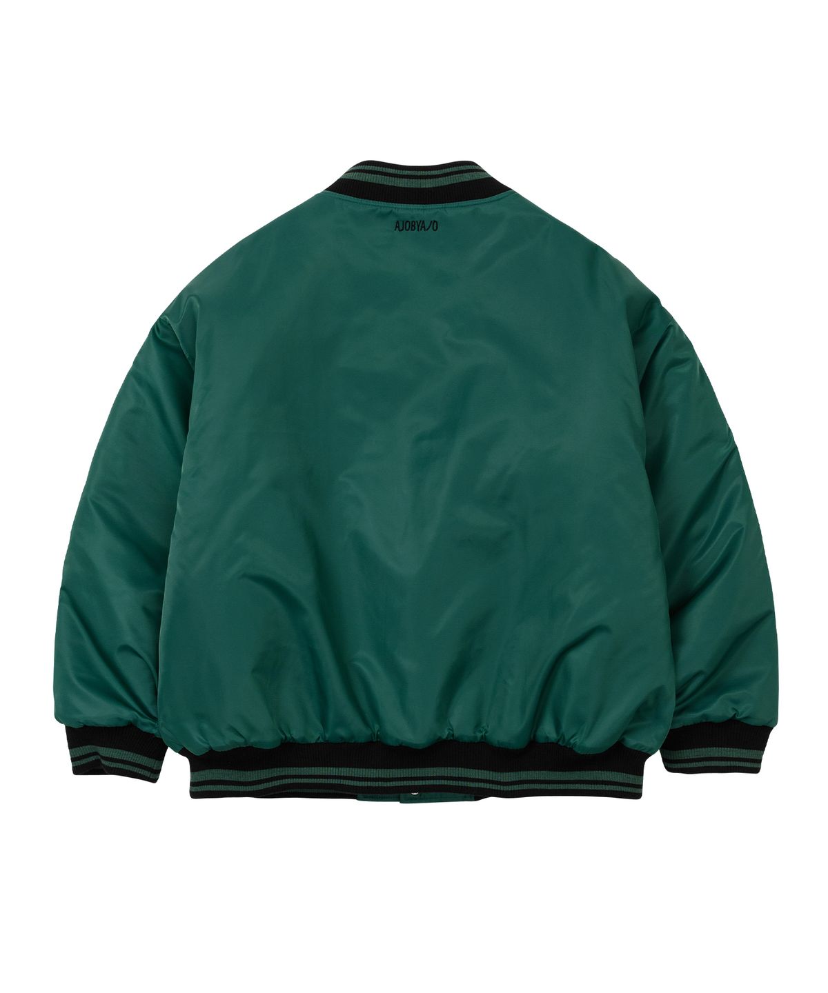 아조바이아조(AJOBYAJO) Nylon Baseball Jacket [GREEN]