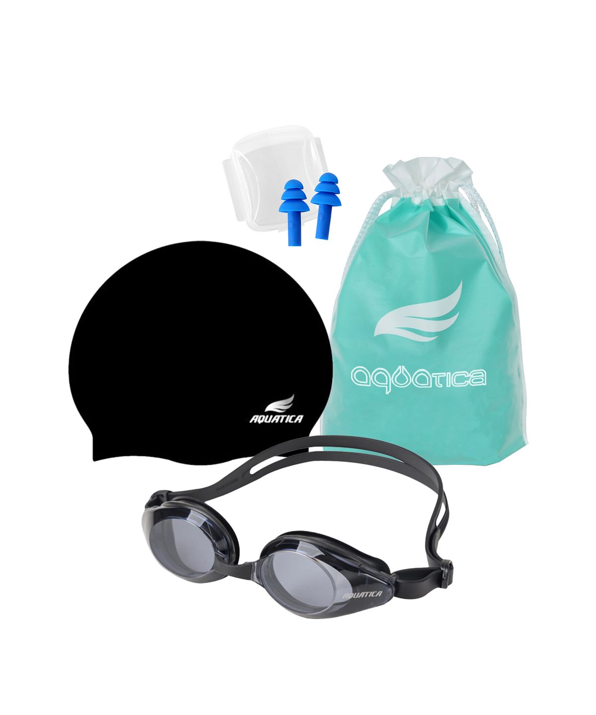 아쿠아티카(AQUATICA) 아동 실내수영복 AQA122 2부수영복 일반용수경세트