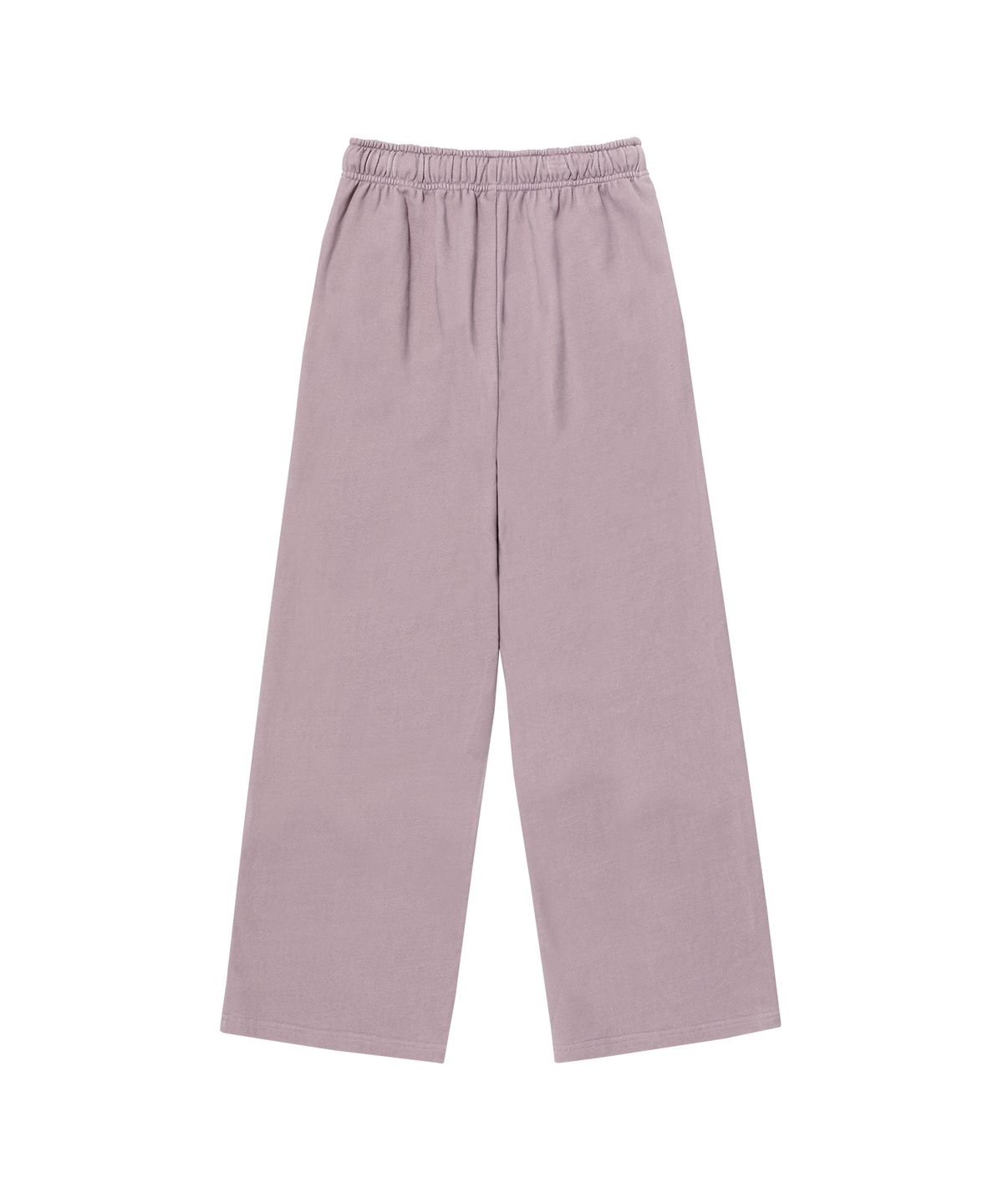 우알롱(WOOALONG) Signature pigment wide pants - DUSTY PINK