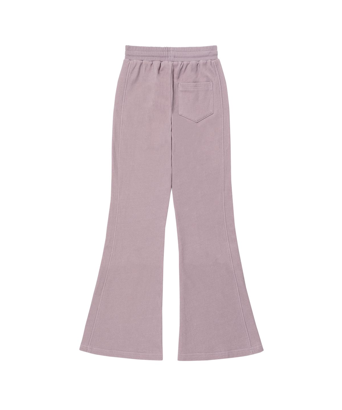 우알롱(WOOALONG) Signature pigment boots-cut pants - DUSTY PINK