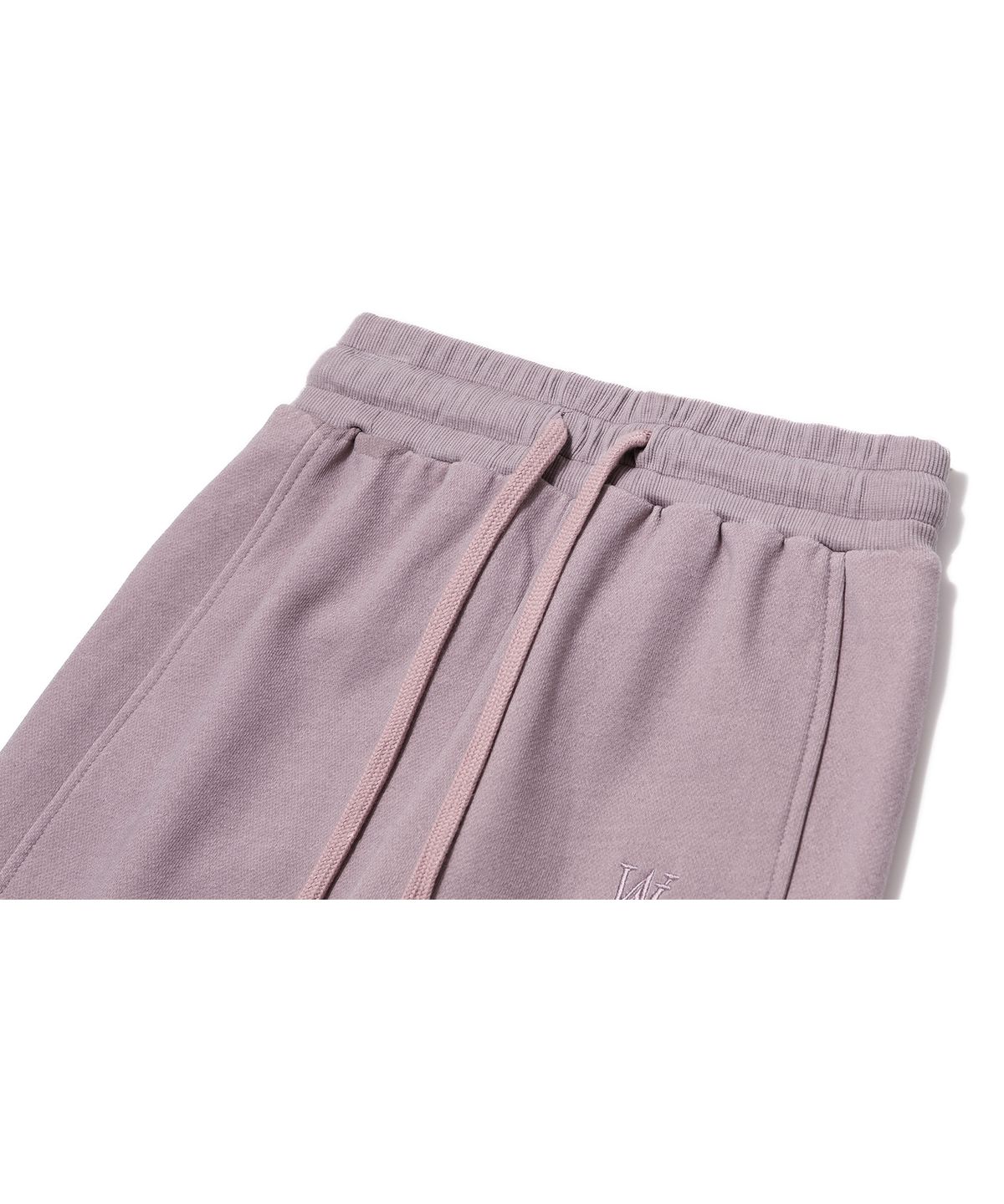 우알롱(WOOALONG) Signature pigment boots-cut pants - DUSTY PINK