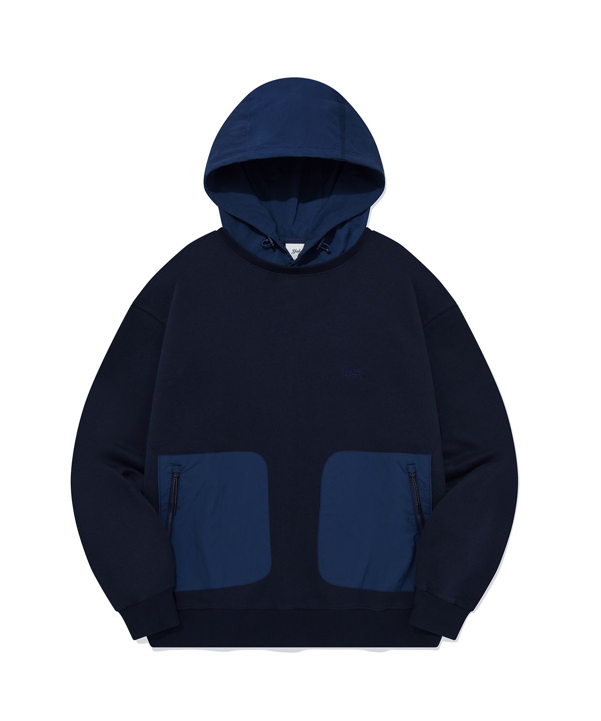 예일(YALE) [ONEMILE WEAR] 페브릭 믹스 스포티 후드 네이비