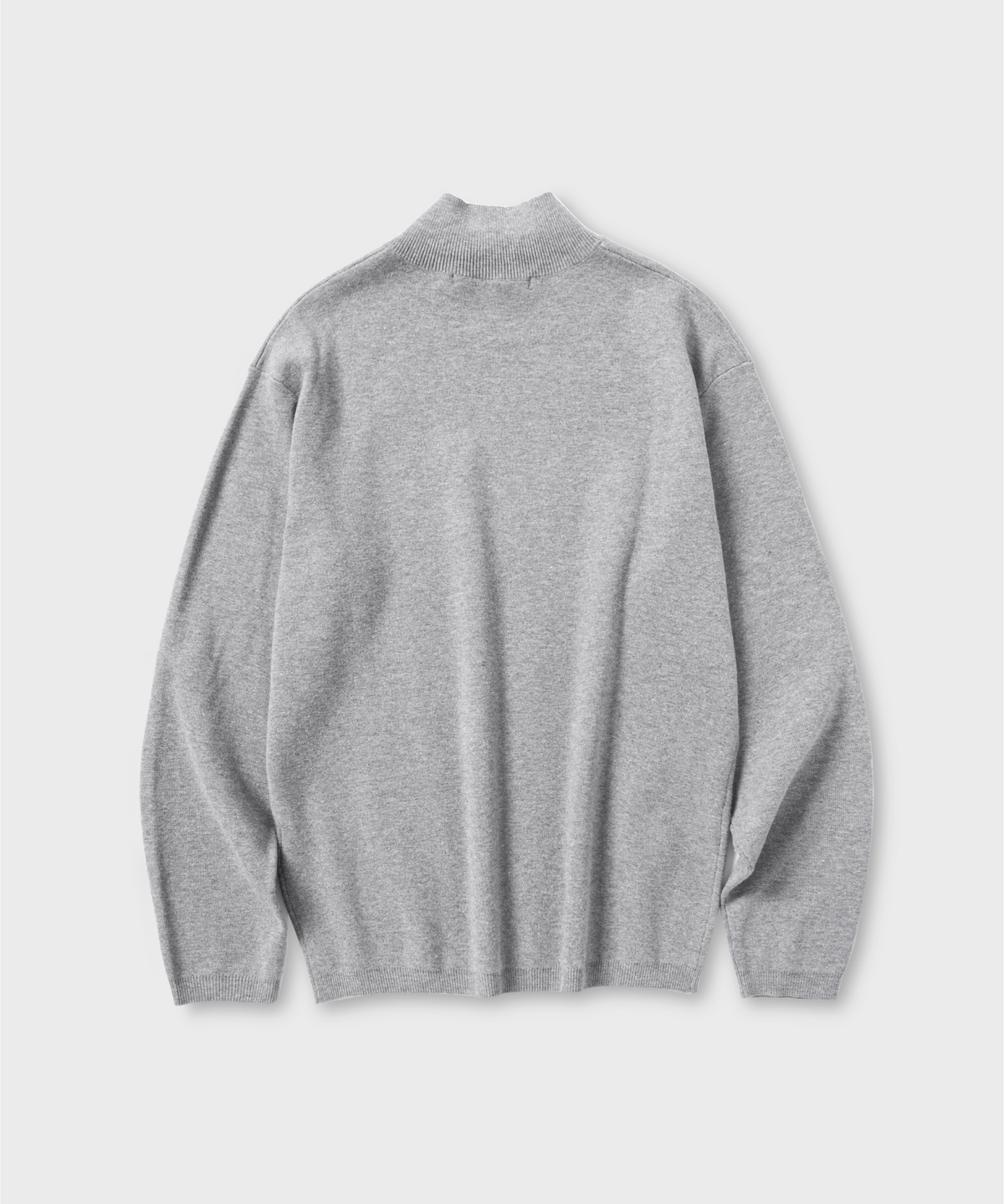 넌블랭크(NONBLANK) 모크넥 니트_MEDIUM GREY