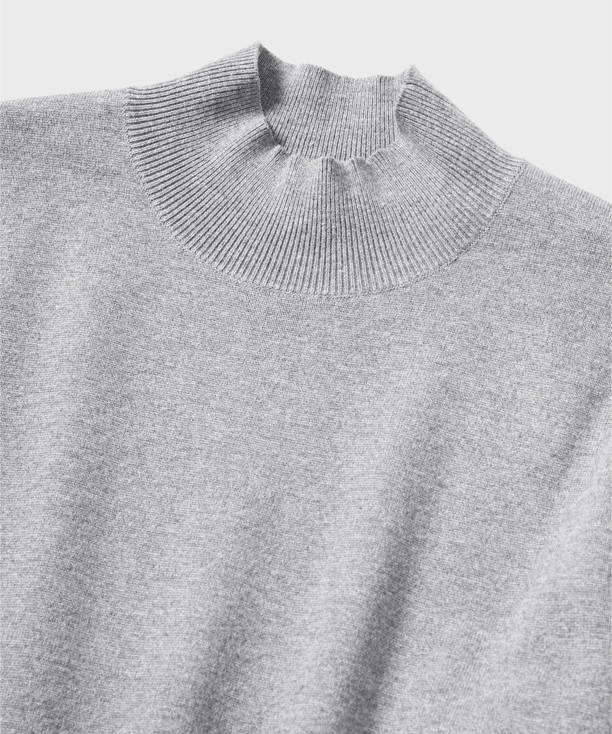 넌블랭크(NONBLANK) 모크넥 니트_MEDIUM GREY