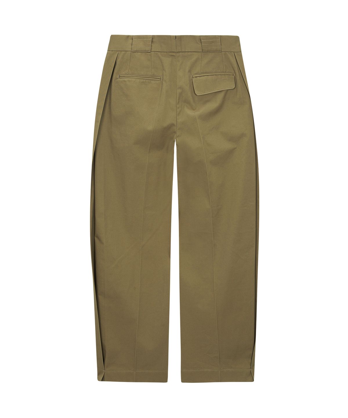 언지미크(UNGIMMICK) SIDE PLEATED COTTON PANTS (BEIGE)