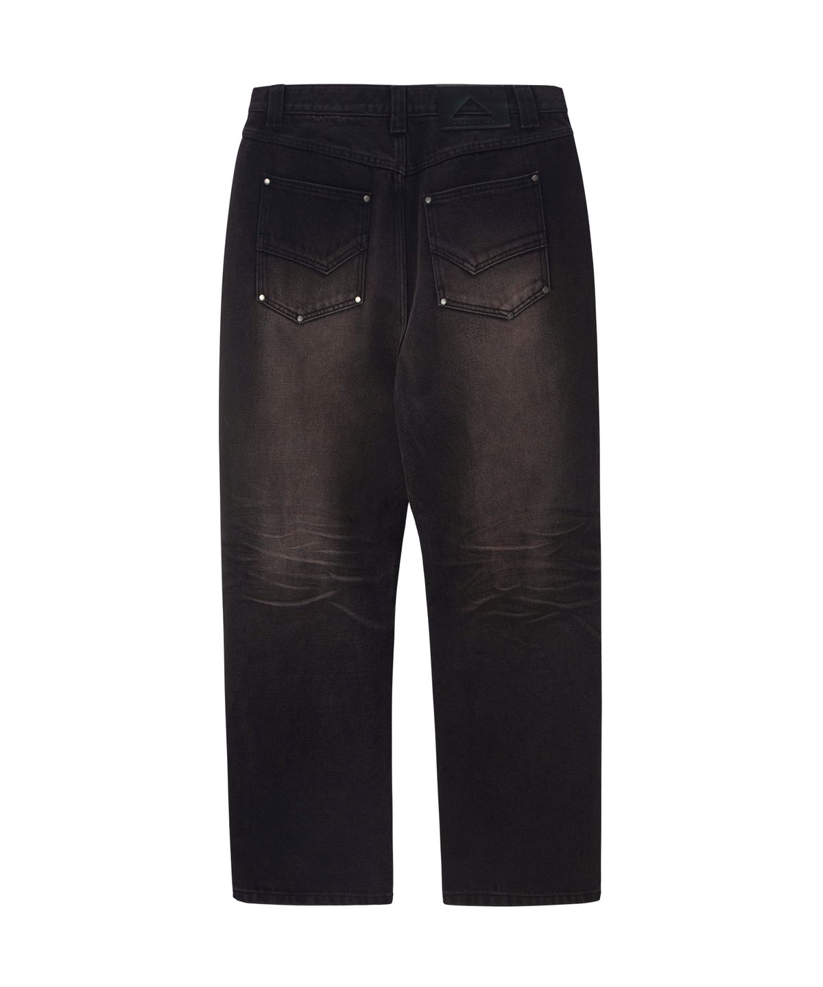 언지미크(UNGIMMICK) WASHED DENIM WORK PANTS (DEEP BROWN)