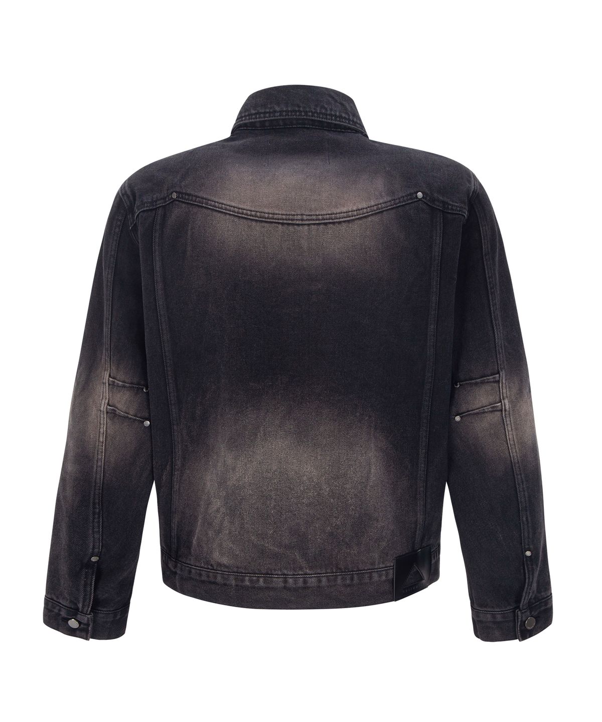 언지미크(UNGIMMICK) WASHED DENIM WORK JACKET (DEEP BROWN)