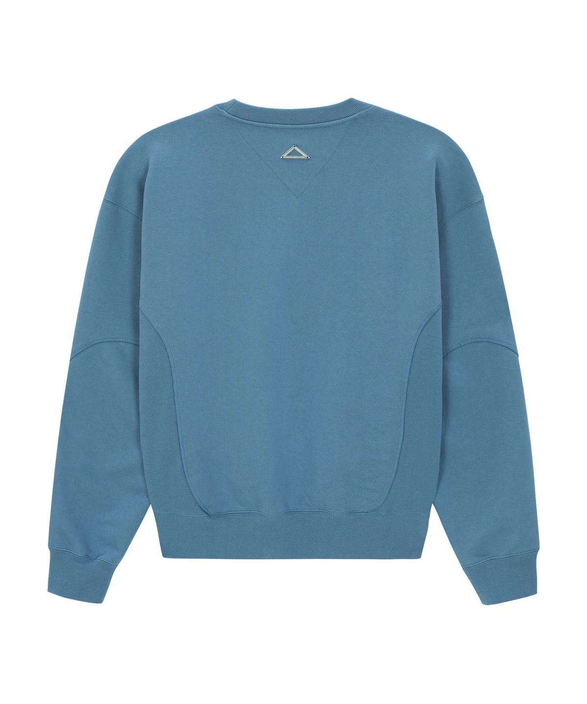 언지미크(UNGIMMICK) CURVED CONTRAST SWEATSHIRT (SKY BLUE)