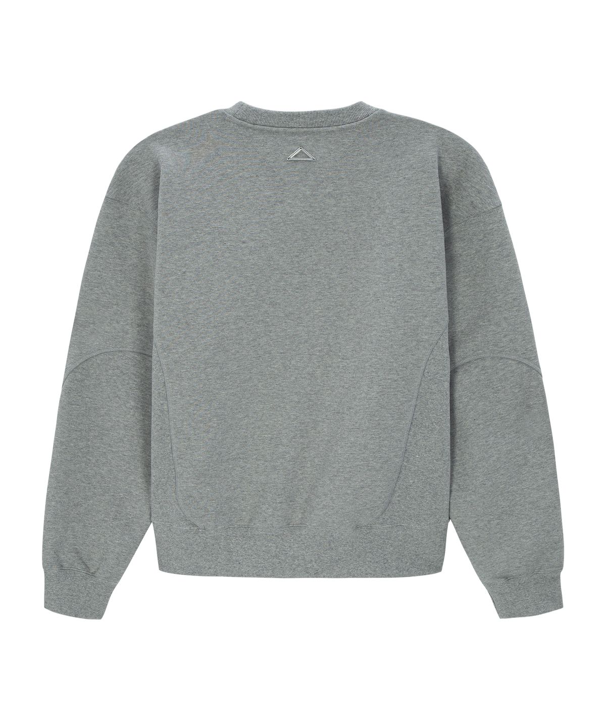 언지미크(UNGIMMICK) CURVED CONTRAST SWEATSHIRT (GRAY)