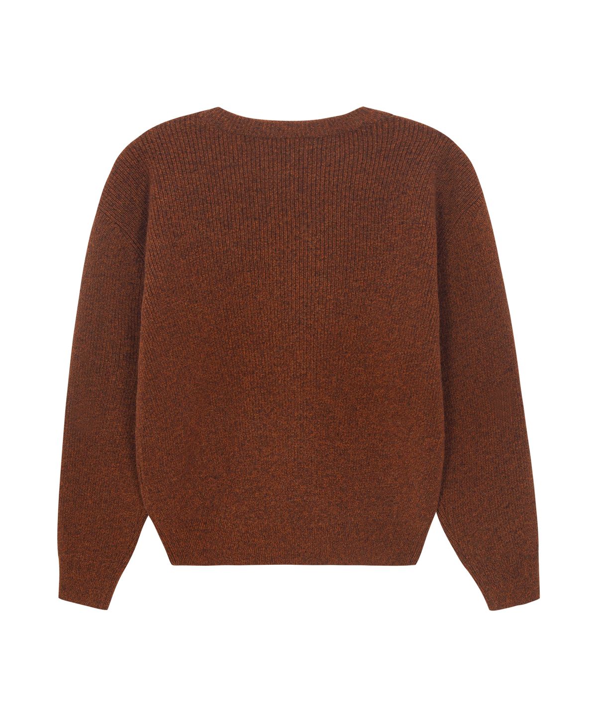언지미크(UNGIMMICK) CREWNECK SUPERFINE MERINO WOOL SWEATER (BRICK)