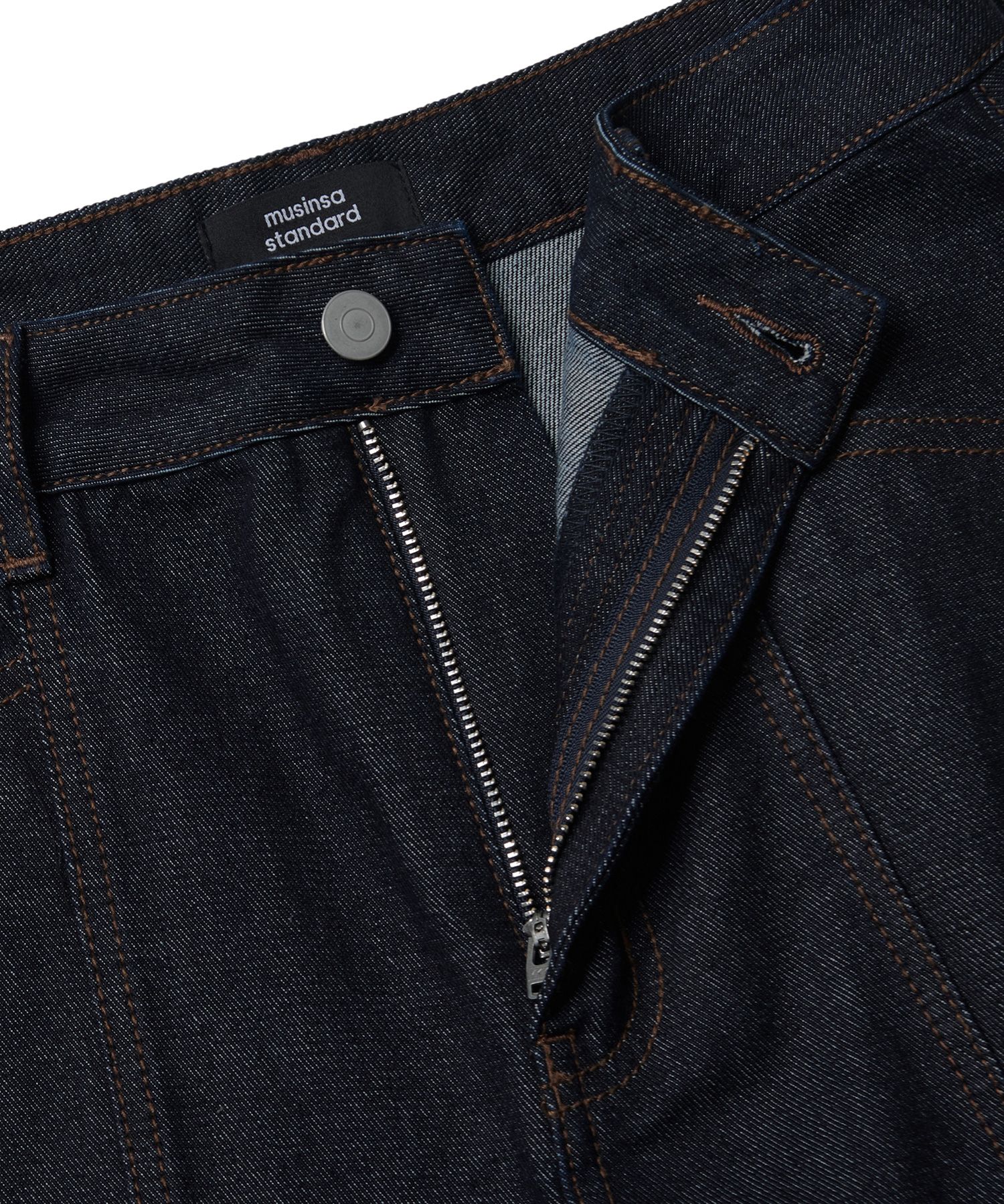 ★MUSINSA STANDARD★ Big wide denim pants in washed black MM MUSINSA | MUSINSA STANDARD Extra wide denim pants [washed black]