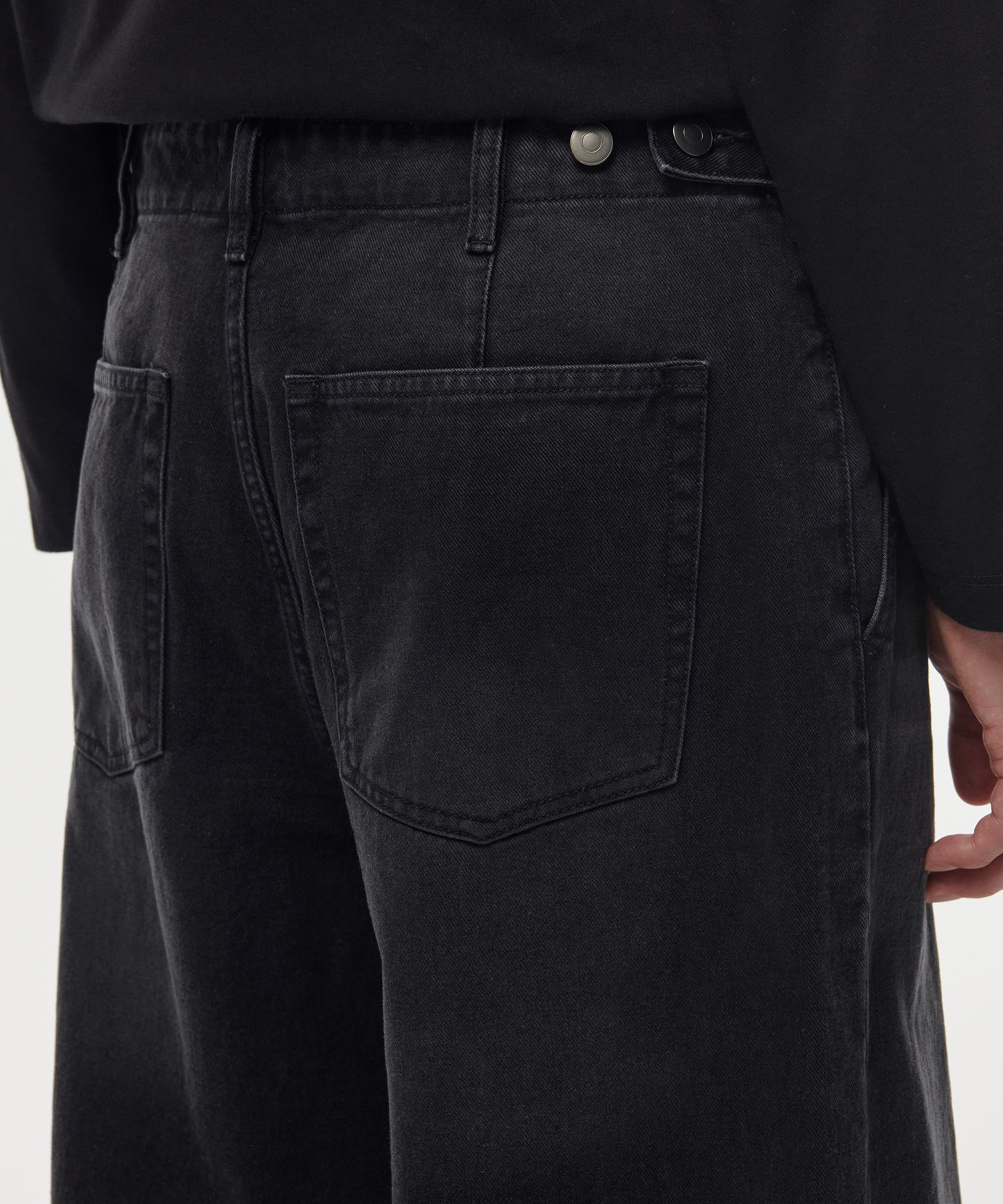 ★MUSINSA STANDARD★ Denim parachute cargo pants washed blac MUSINSA | MUSINSA STANDARD Denim parachute pants [washed black]