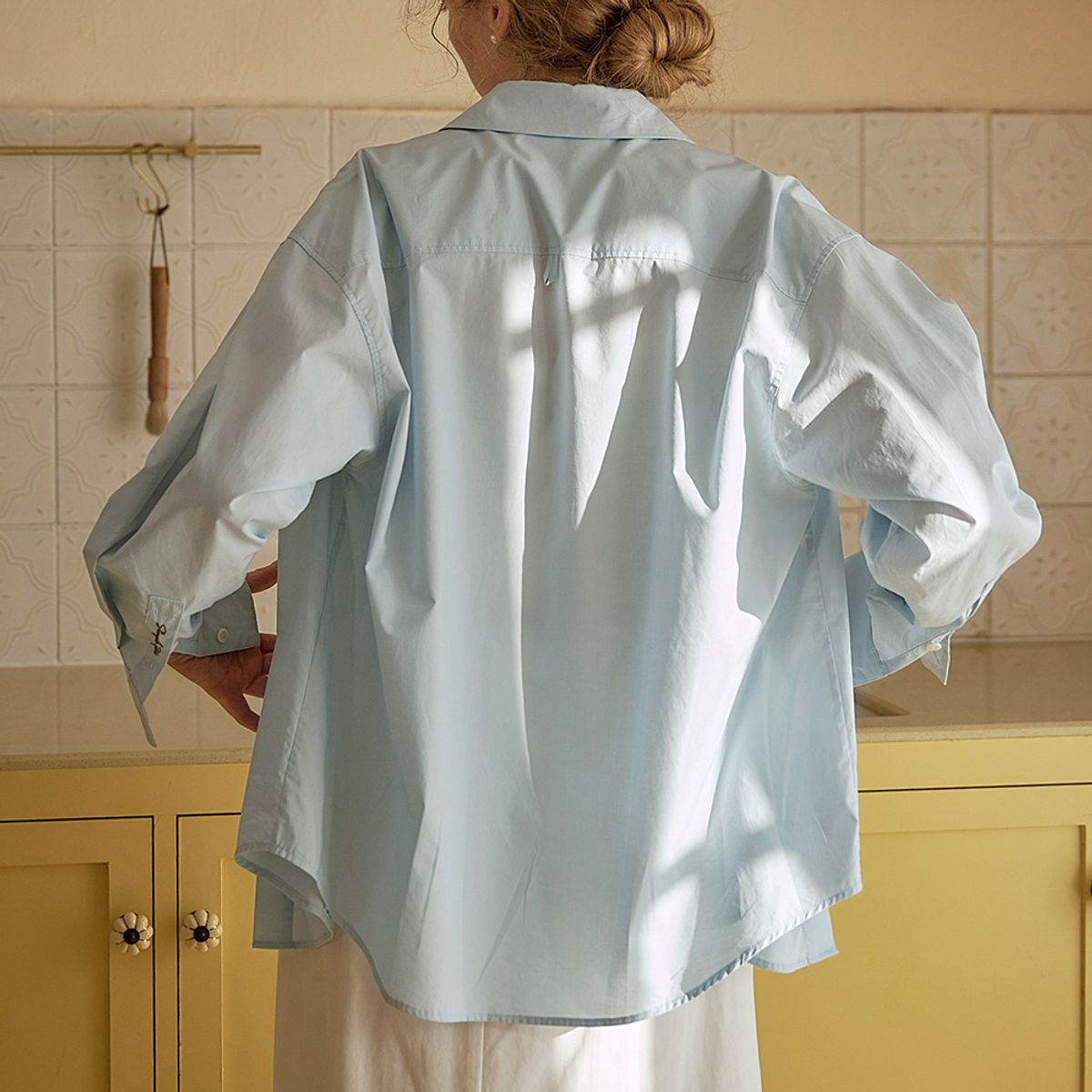 심플레트로(SIMPLE RETRO) SR_Classic cotton shirt_LIGHT BLUE