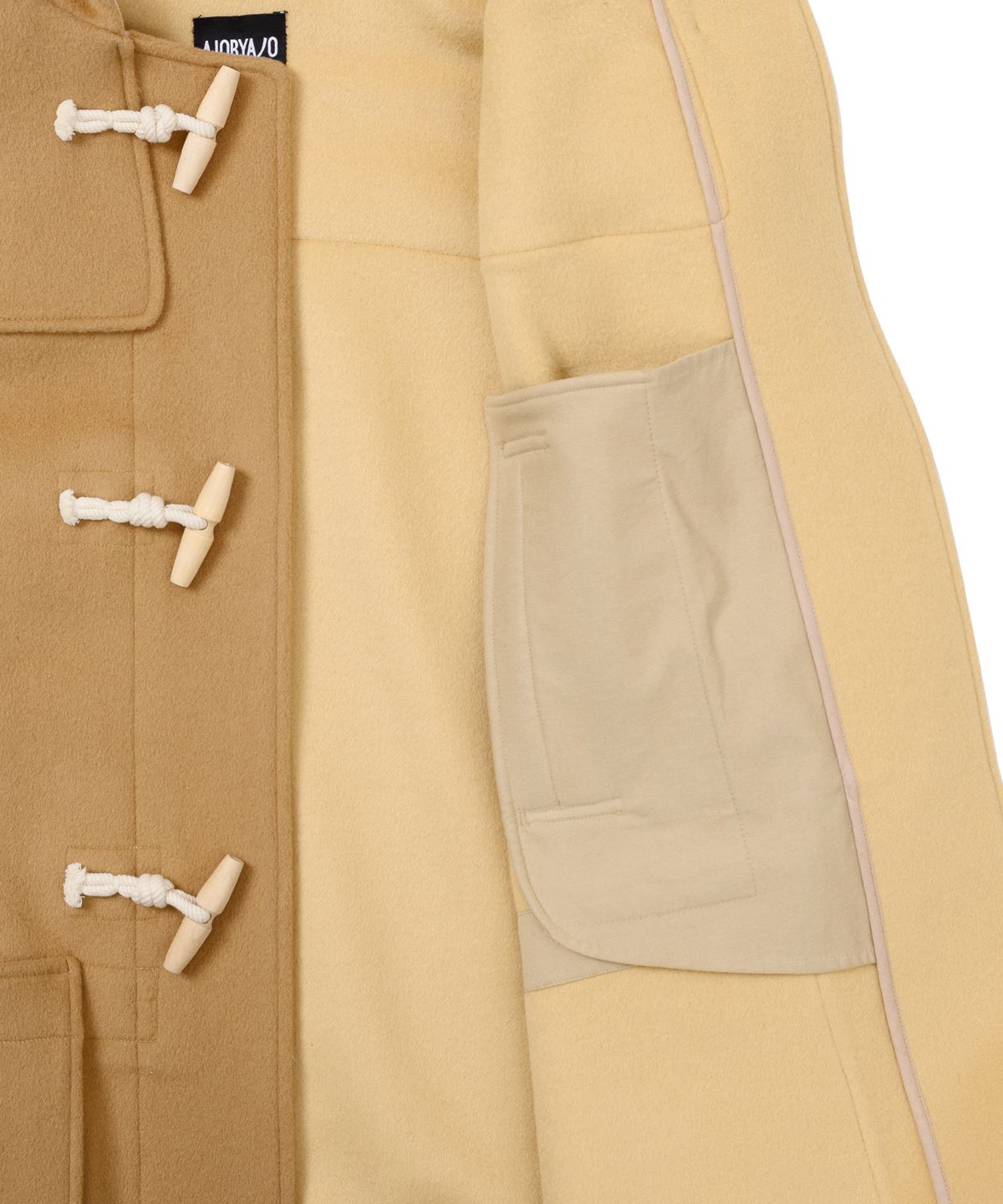 아조바이아조(AJOBYAJO) Oversized Wool Mixed Duffle Coat [BEIGE]