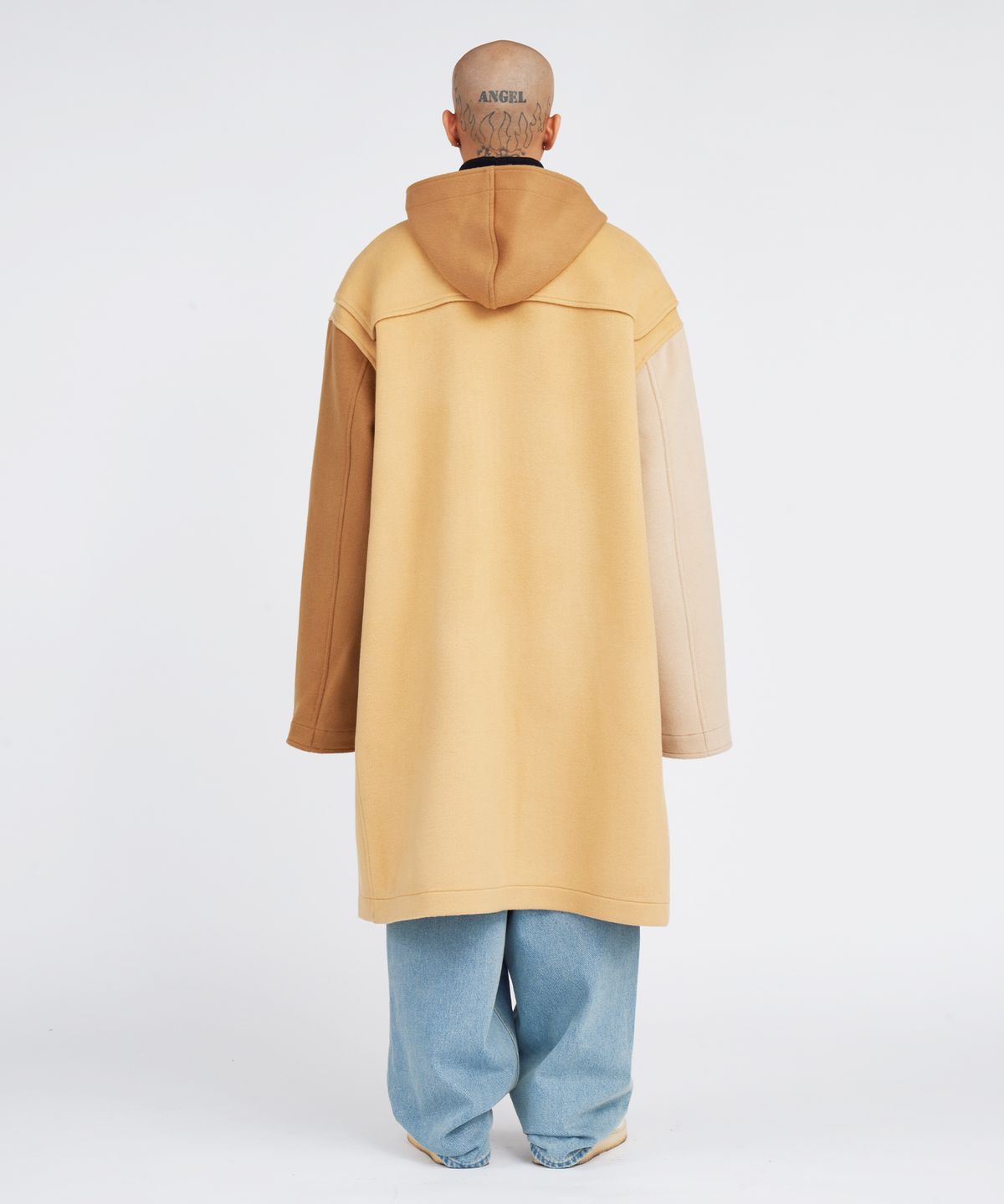 아조바이아조(AJOBYAJO) Oversized Wool Mixed Duffle Coat [BEIGE]