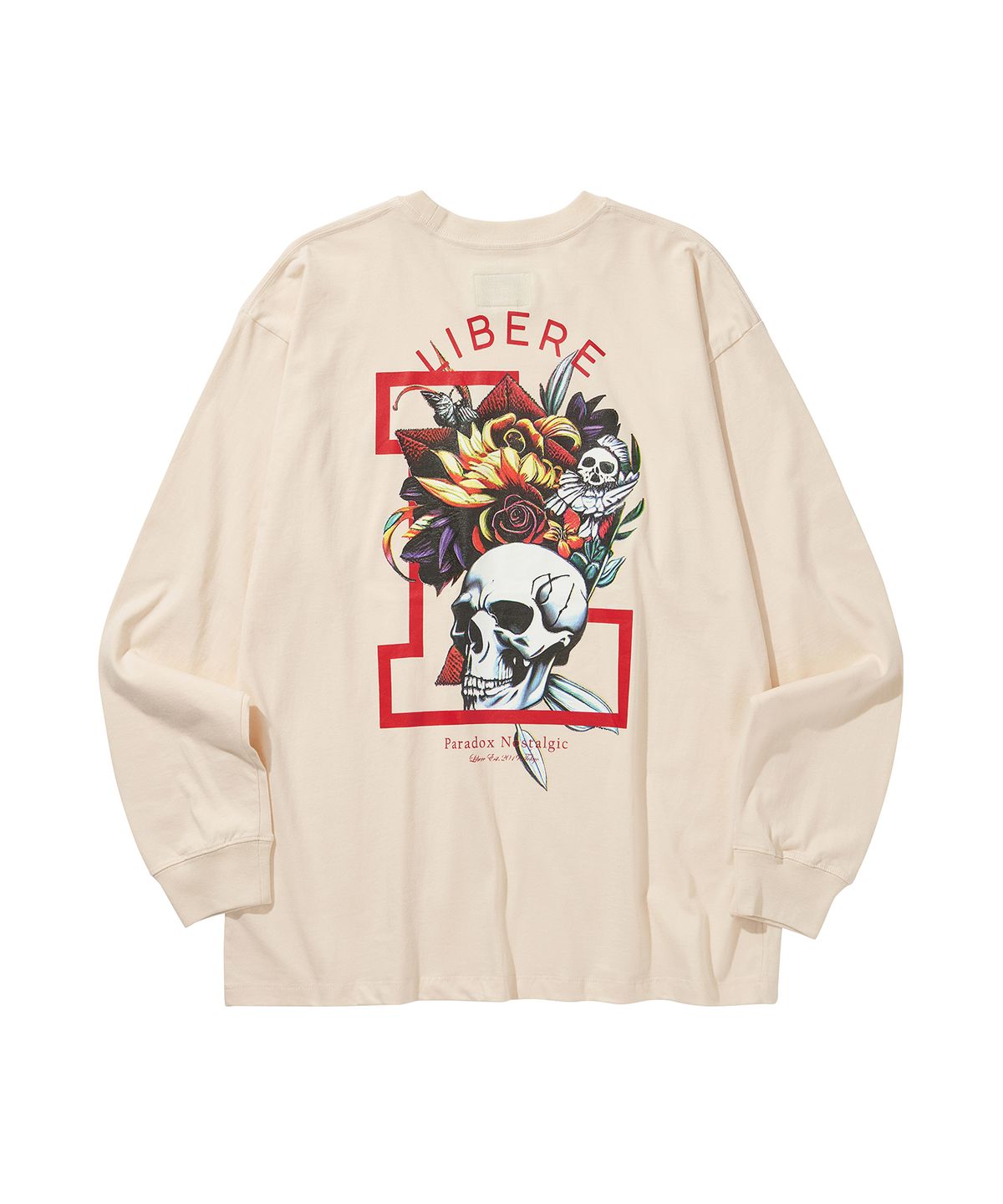 리베레(LIBERE) FLOWER LONG SLEEVE TEE / IVORY