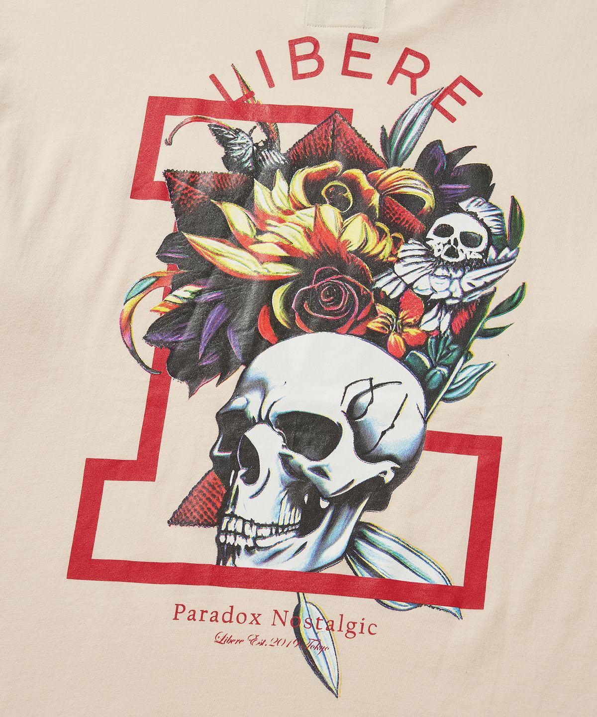 리베레(LIBERE) FLOWER LONG SLEEVE TEE / IVORY