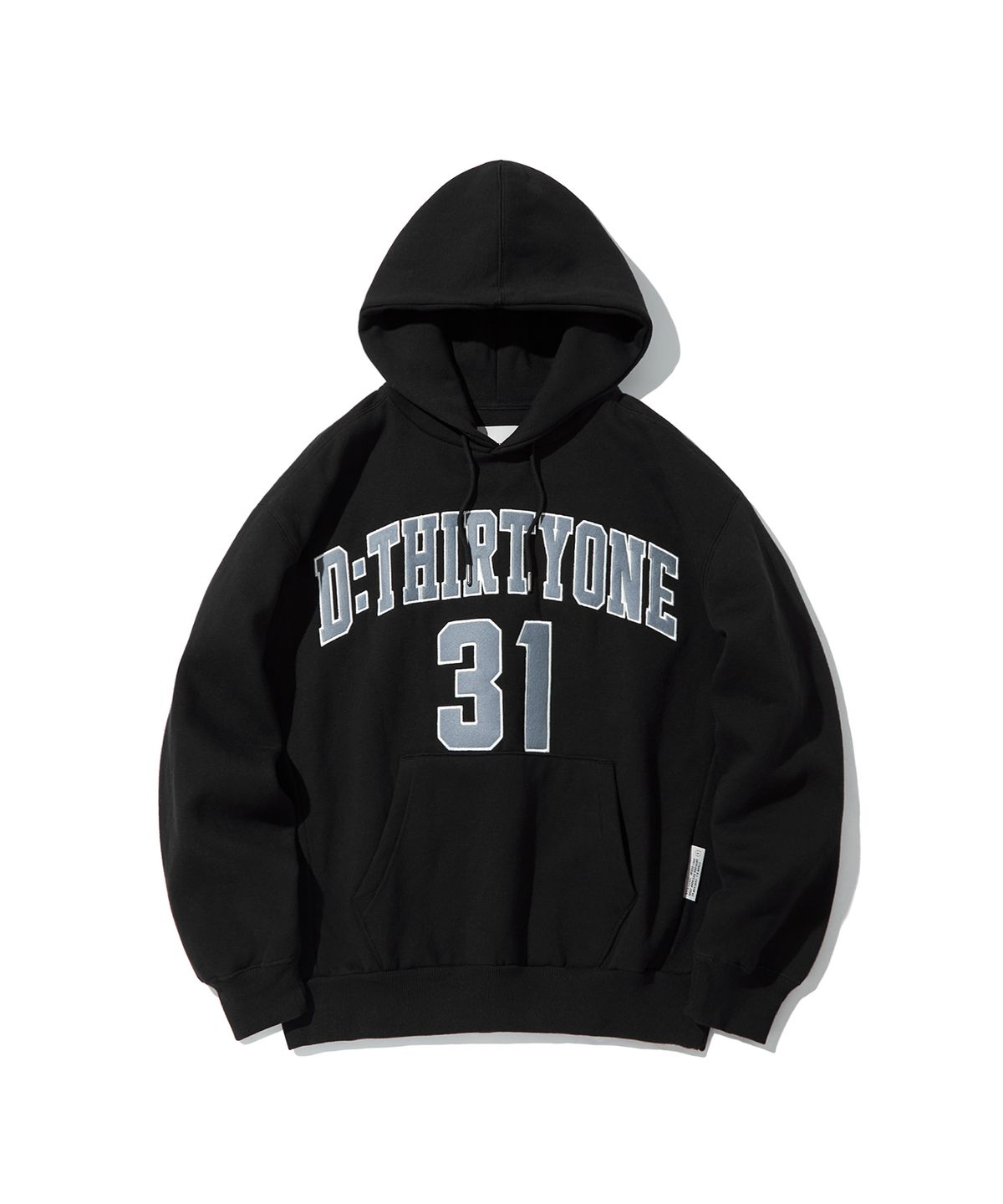 디써티원(DTHIRTYONE) D:THIRTYONE Applique Hoodie_Black