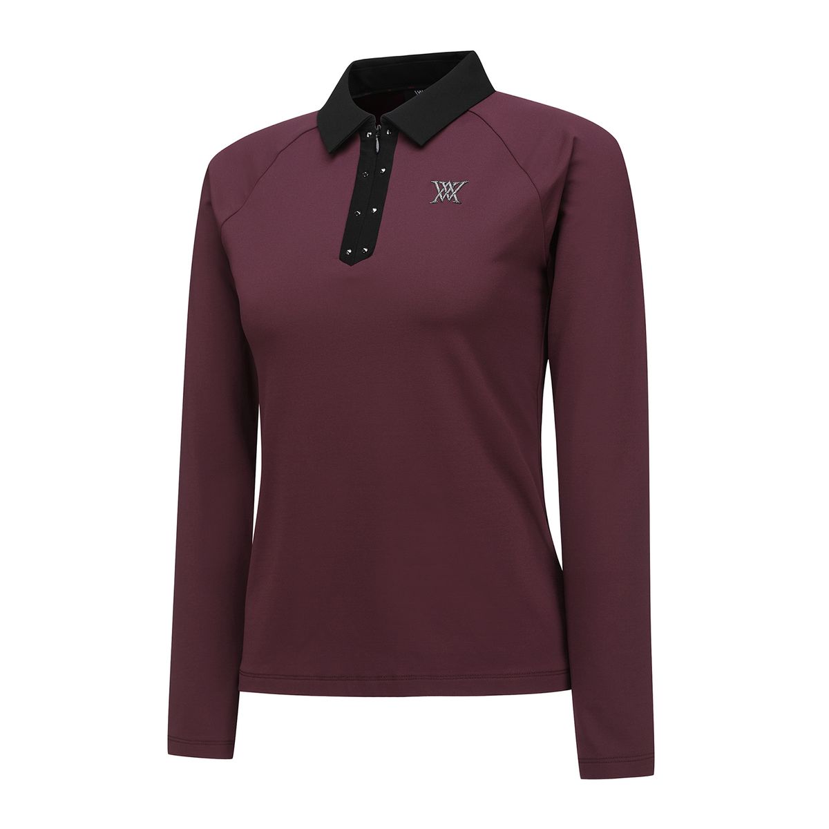 어뉴골프(ANEW GOLF) WOMEN COLLAR COLOR BLOCKED LONG T-SHIRT_WI