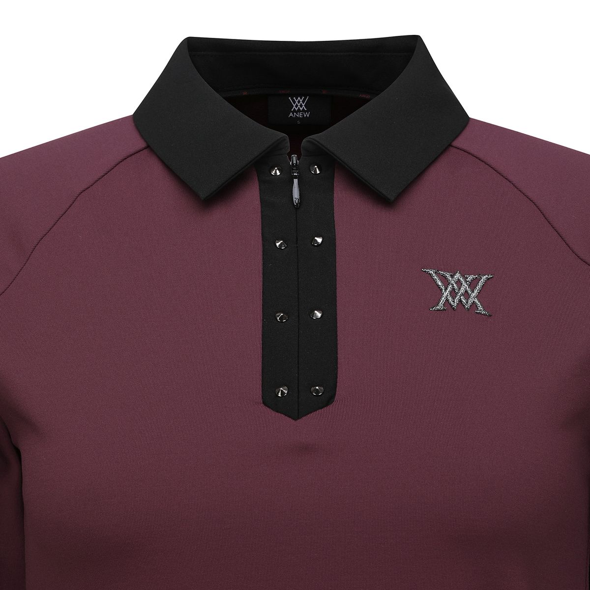 어뉴골프(ANEW GOLF) WOMEN COLLAR COLOR BLOCKED LONG T-SHIRT_WI