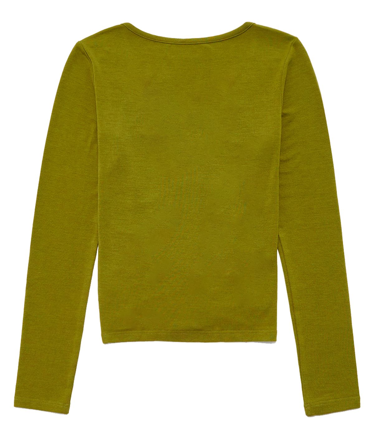 델리센트(DELICCENT) 후크 셔링 티셔츠 [OLIVE GREEN]