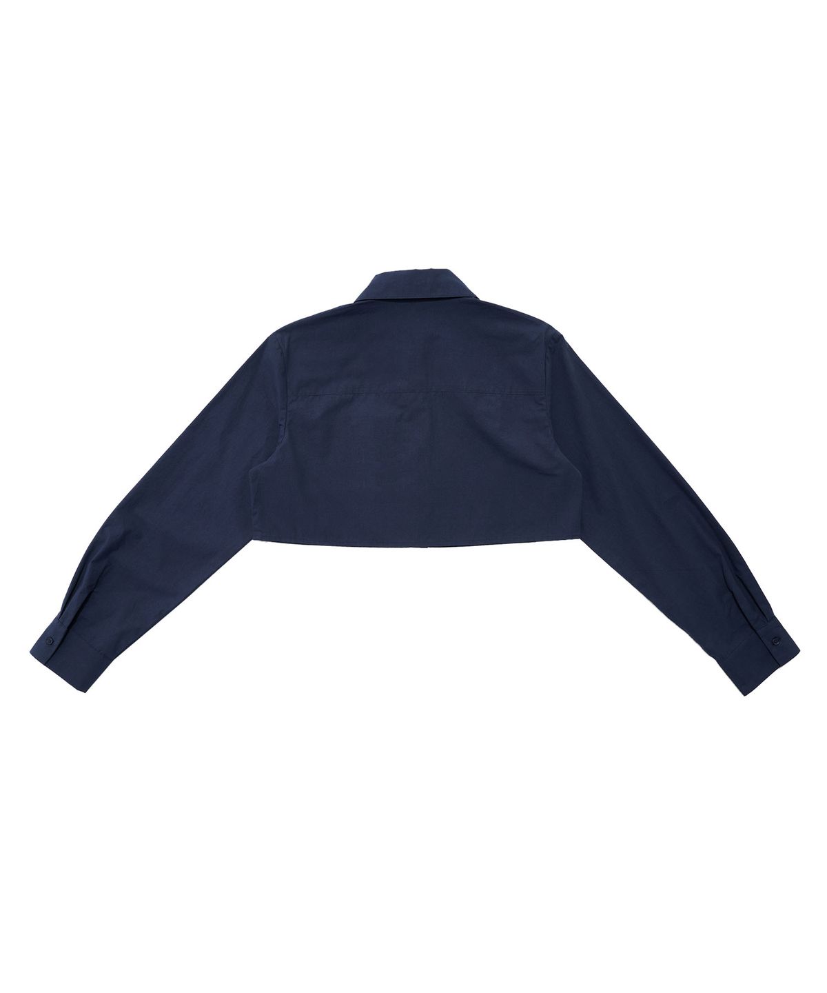 델리센트(DELICCENT) 투 포켓 크롭 셔츠 [NAVY]