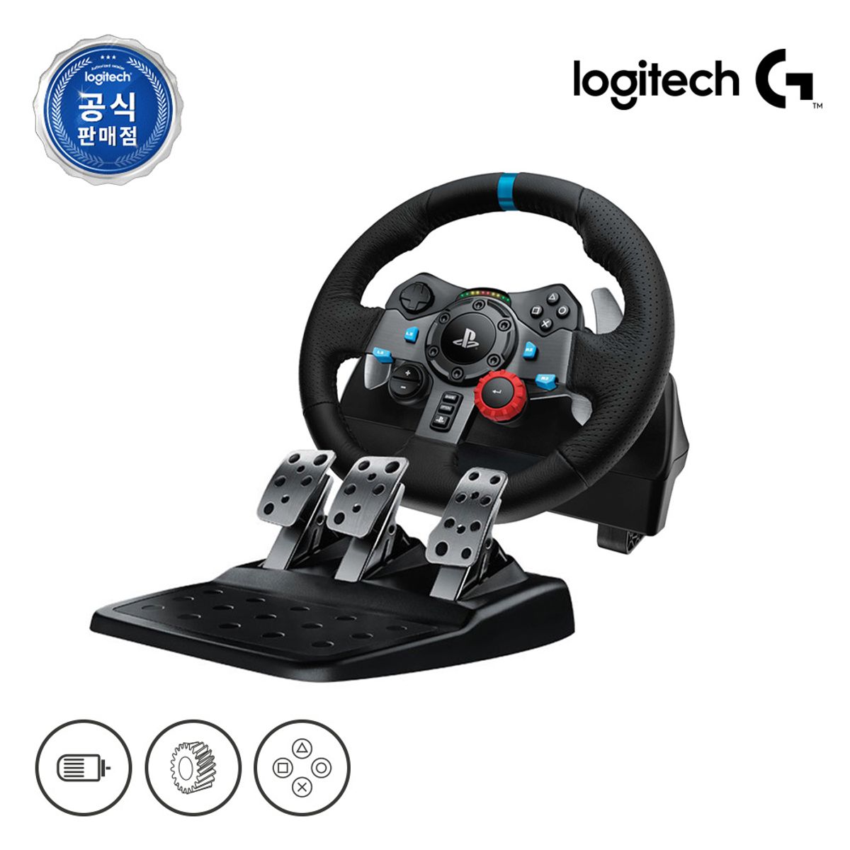 로지텍(LOGITECH) 로지텍코리아 G29 드라이빙 포스 레이싱 휠 PS5, PS4, PC