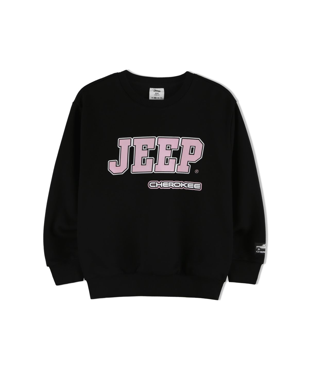 지프키즈(JEEPKIDS) 체로키  빅로고 맨투맨 (KP5TSU802BK)
