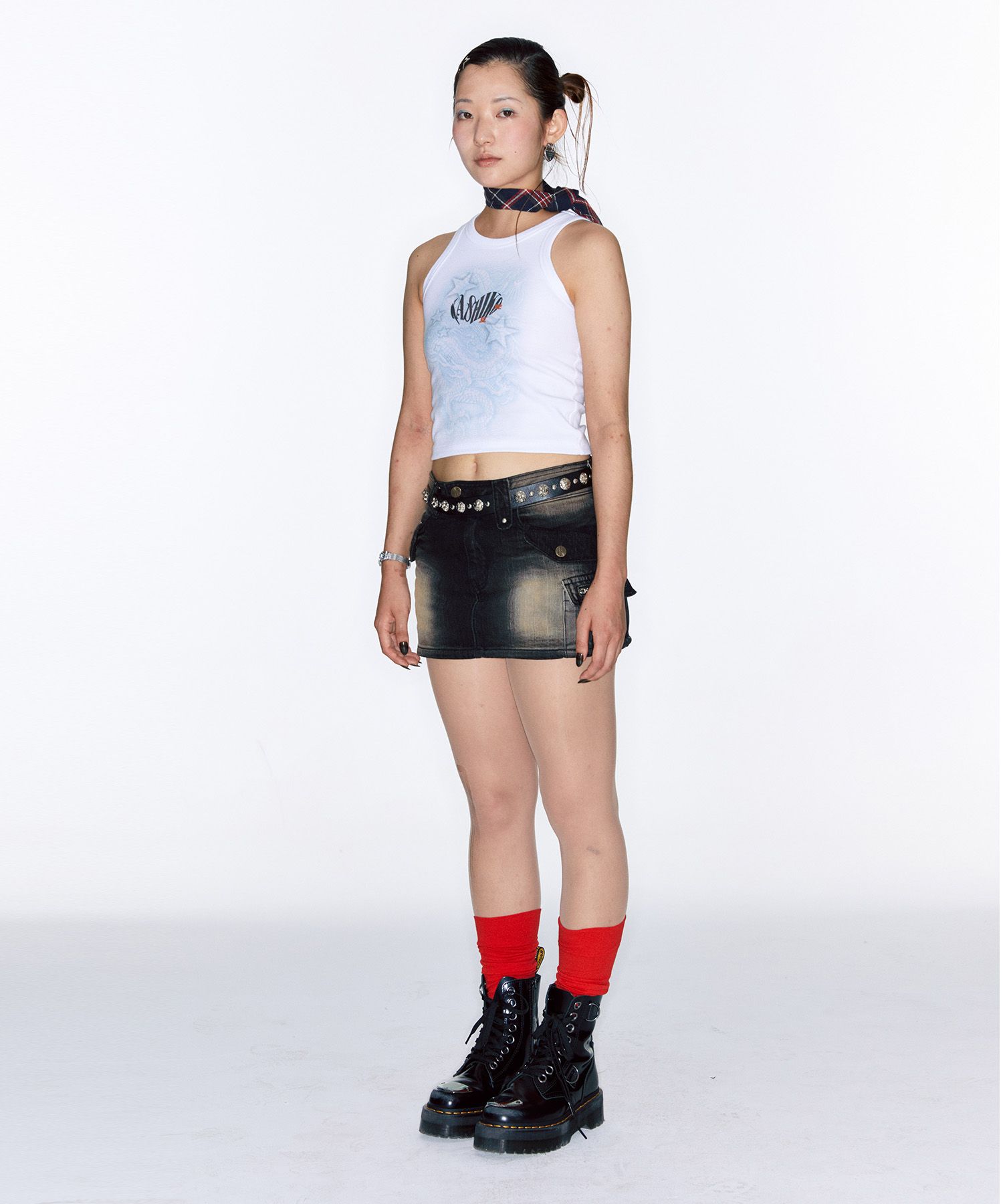 【Kashiko】Low-rise Denim Skirt Pants デニム スカート パンツ MUSINSA公式 | KASHIKO Low-rise Denim Skirt Pants