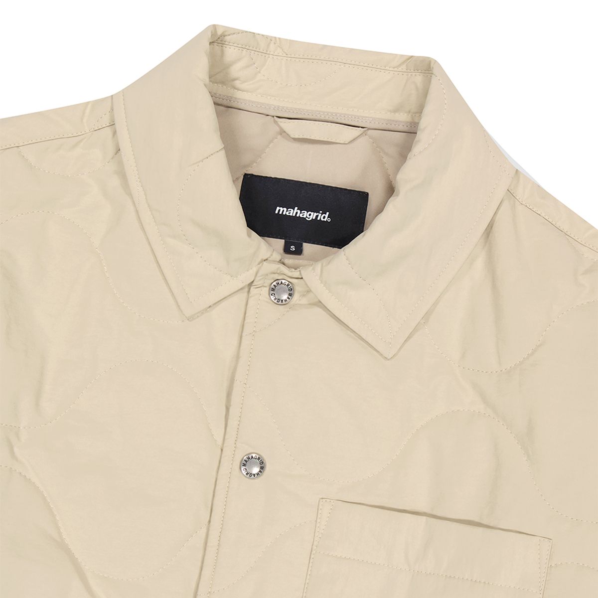 마하그리드(MAHAGRID) QUILTED BOMBER JACKET BEIGE(MG2DFMJ241A)