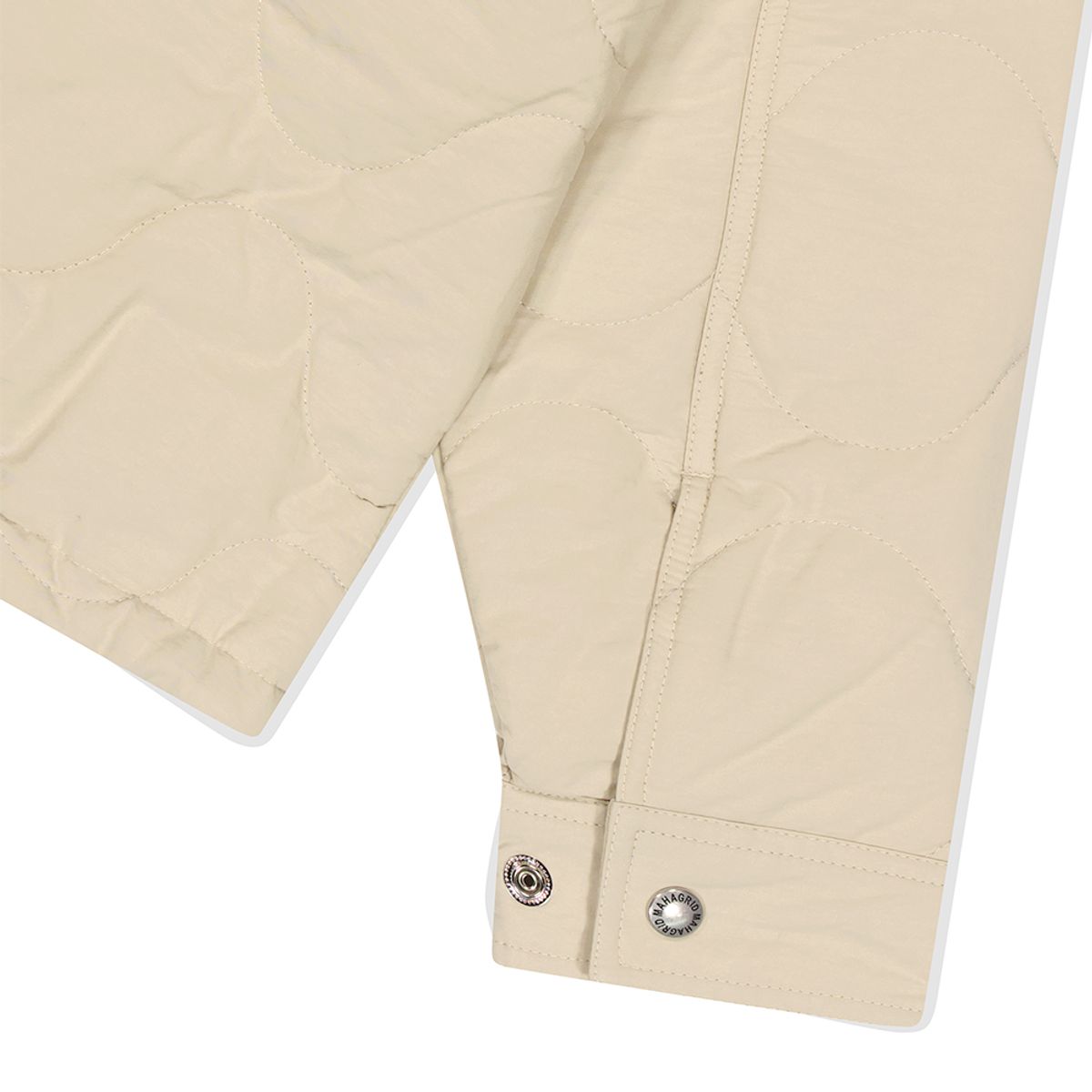 마하그리드(MAHAGRID) QUILTED BOMBER JACKET BEIGE(MG2DFMJ241A)