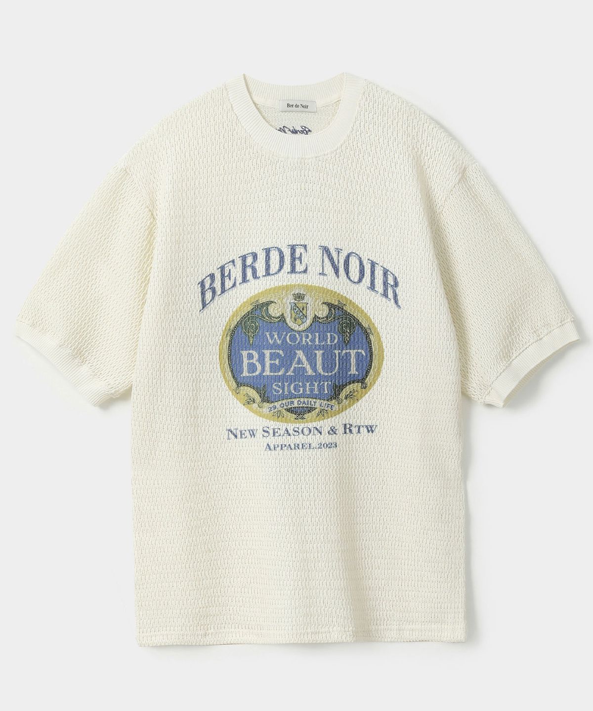 베르드누아(BER DE NOIR) 메쉬 그래픽 니트