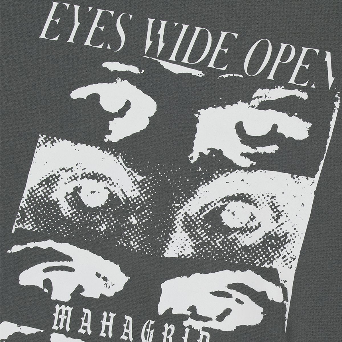 마하그리드(MAHAGRID) EYES OPEN SWEATSHIRT CHARCOAL(MG2DFMM455A)