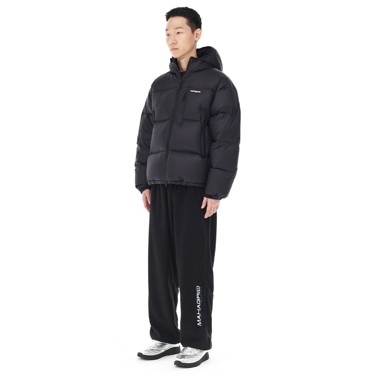 마하그리드(MAHAGRID) SPORTS LOGO FLEECE PANT BLACK(MG2DFMPA02A)