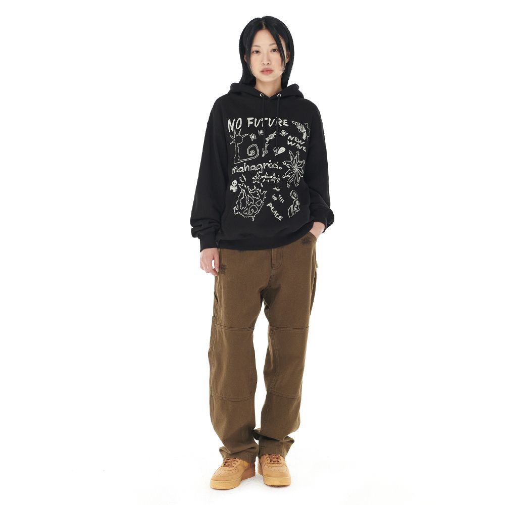 さらに100円引き◆MAHAGRID◆NO FUTURE HOODIE MUSINSA | MAHAGRID NO FUTURE HOODIE BLACK(MG2DFMM416A)