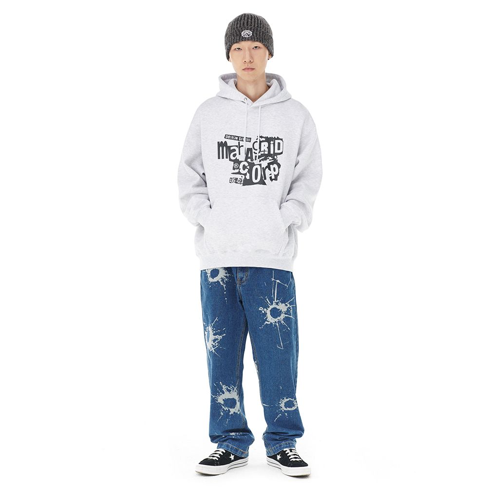 [ MAHAGRID]★GRUNGE HOODIE MUSINSA | MAHAGRID GRUNGE HOODIE LIGHT GRAY(MG2DFMM410A)