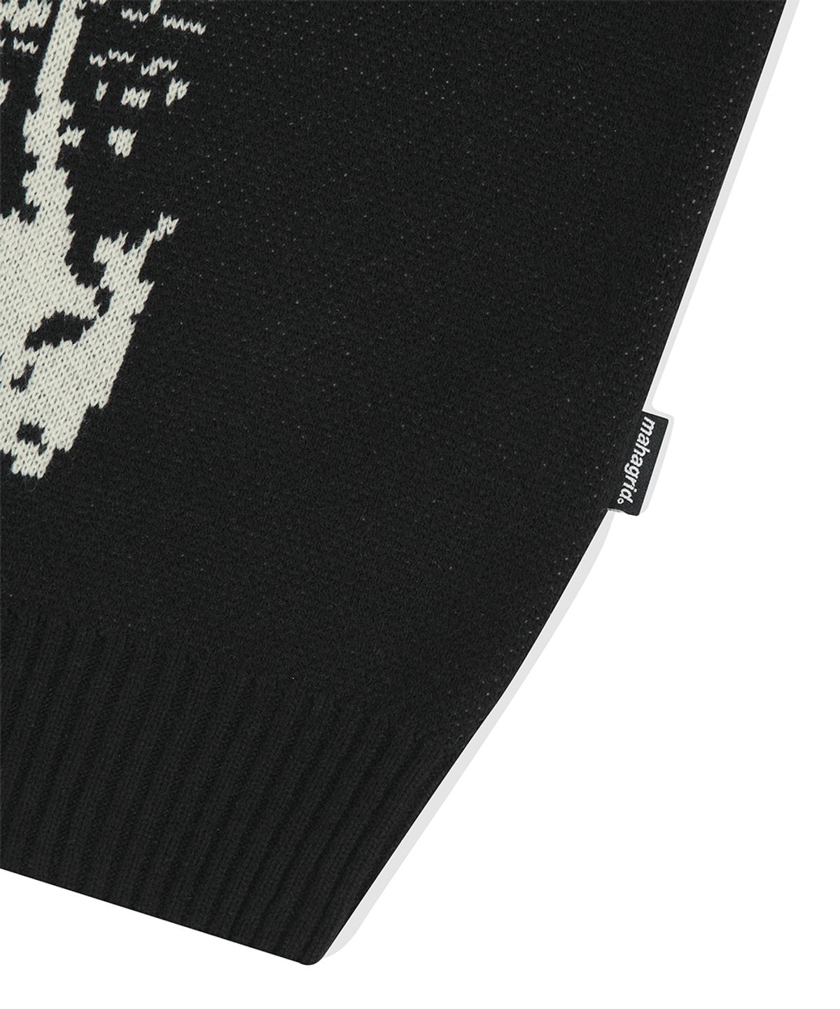 마하그리드(MAHAGRID) FANTASIA KNIT SWEATER BLACK(MG2DFMK623A)
