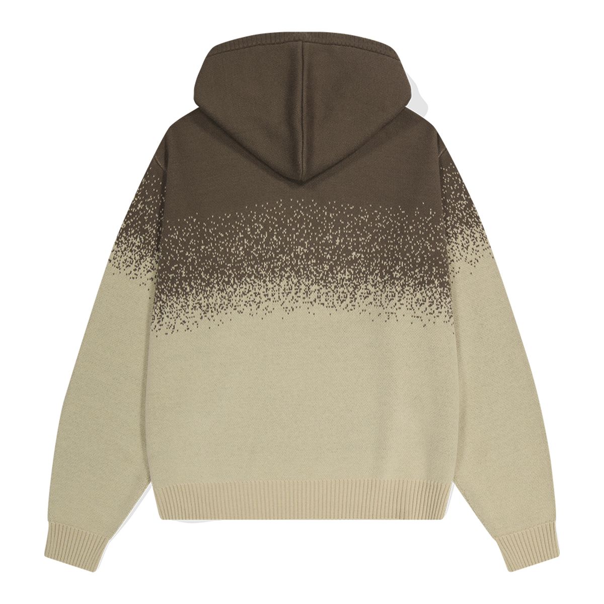 마하그리드(MAHAGRID) BASIC LOGO OMBRE KNIT HOODIE BROWN(MG2DFMK630A)