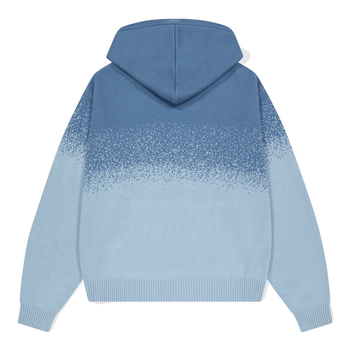 마하그리드(MAHAGRID) BASIC LOGO OMBRE KNIT HOODIE BLUE(MG2DFMK630A)