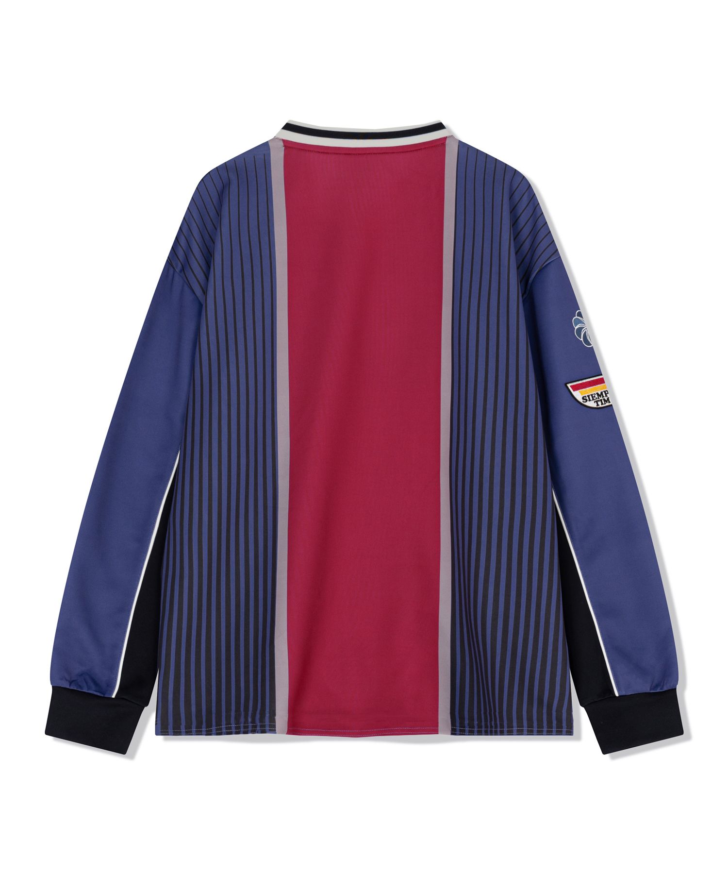 MUSINSA | TIMCOMIX COMIX COLOR BLOCK SOCCER JERSEY NAVY
