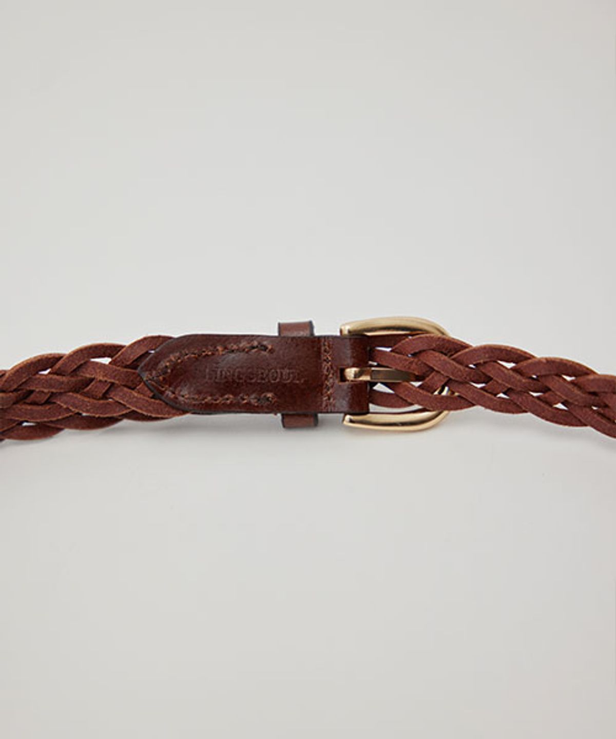 링서울(LINGSEOUL) [선물옵션] 20mm braided leather belt- [brown/black]