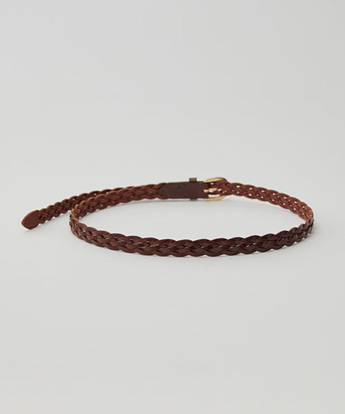 링서울(LINGSEOUL) [선물옵션] 20mm braided leather belt- [brown/black]