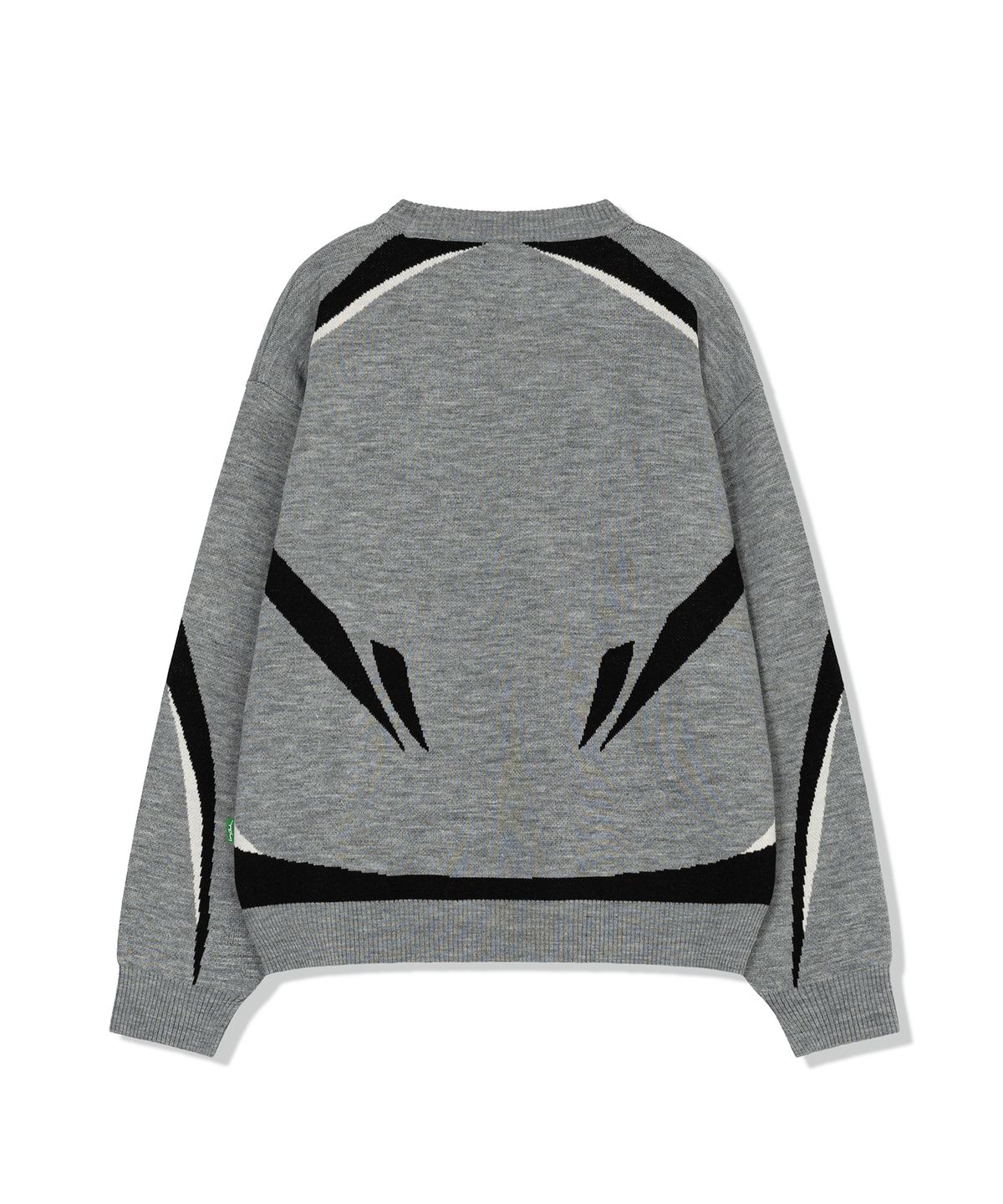 래리클락(LARRY CLARK) DAMN RACER JACQUARD KNIT GRAY