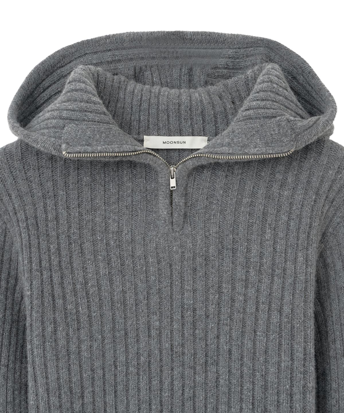 문선 아카이브(MOONSUN ARCHIVE) UNISEX, Balaclava Knit Top / Grey